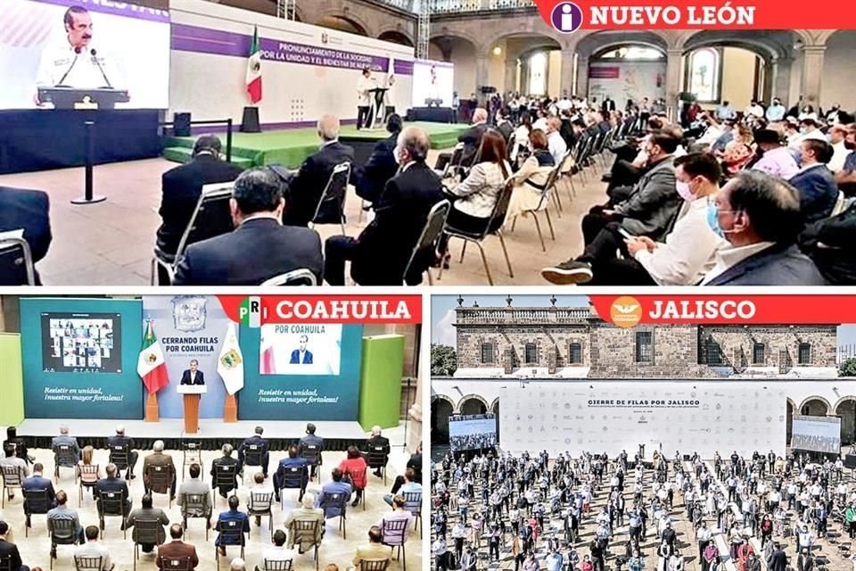 En eventos simultáneos donde participaron representantes de IP, de Congresos y de sociedad civil, Gobernadores de la Alianza Federalista demandaron reparto justo de recursos por parte de Federación.