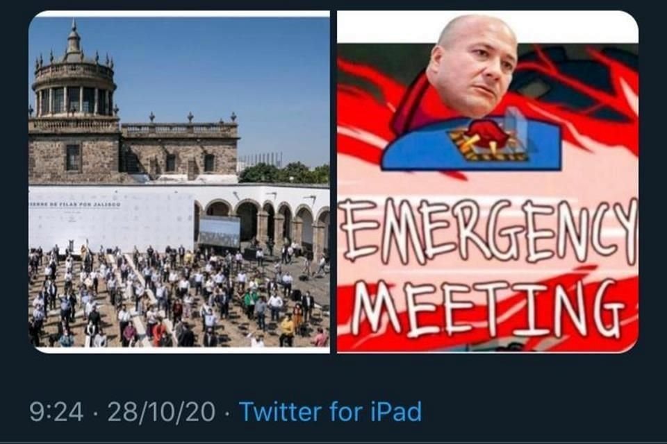 La imagen fue bajada de la cuenta oficial de Twitter del centro universitario, tras su publicación. 