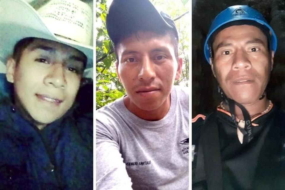 Los hermanos Venancio (de der. a izq.), Jaime y Gregorio fueron baleados. De ellos, Gregorio murió.
