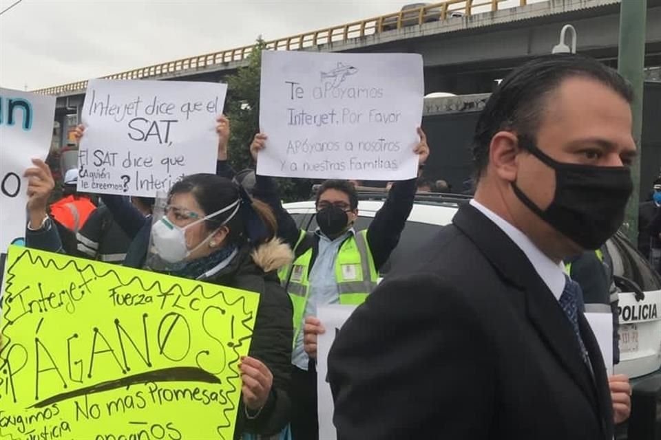 Los trabajadores de Interjet tienen dos meses sin cobrar sus salarios.