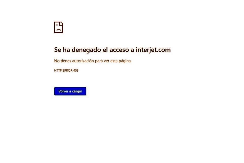 Solamente la atención a clientes vía telefónica de Interjet está en operaciones.