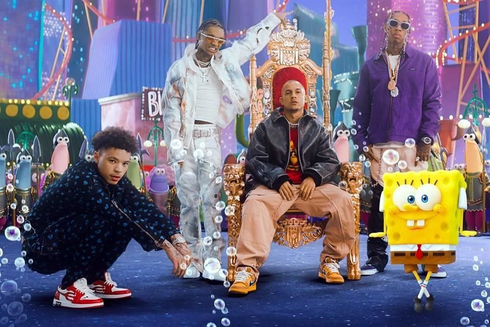 El puertorriqueño Tainy produjo 'Krabby Step', el nuevo sencillo de la banda sonora de 'Bob Esponja: Al Rescate', interpretado por Tyga, Swae Lee y Lil Mosey.