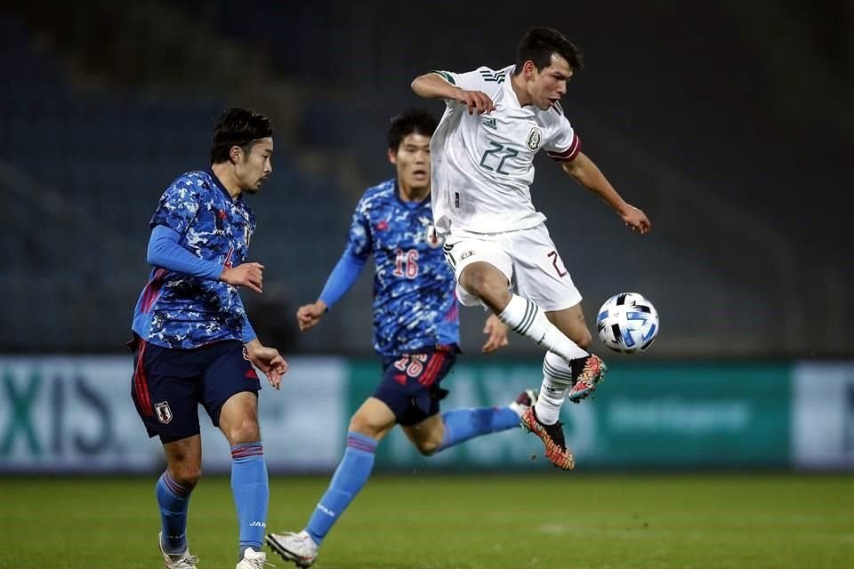 México batalló con Japón en el primer tiempo.