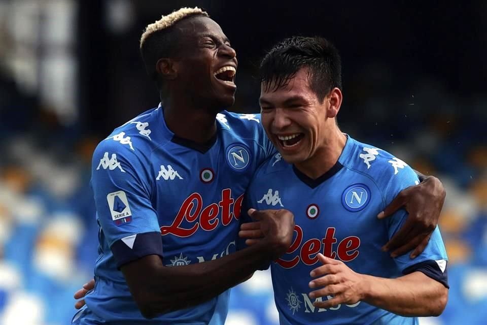 Osimhen no podrá hacer pareja con el mexicano Hirving Lozano.