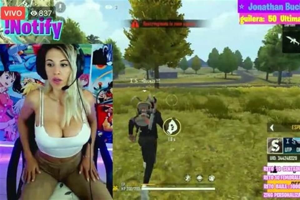 Gamers han encontrado la manera de monetizar sus apariciones en juegos al participar en poca ropa.