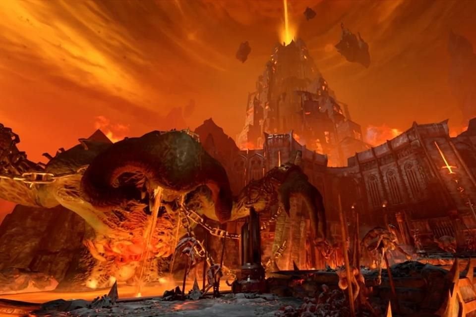 Los jugadores podrán vivir la experiencia portátil del juego con los imponentes paisajes de Doom Eternal.