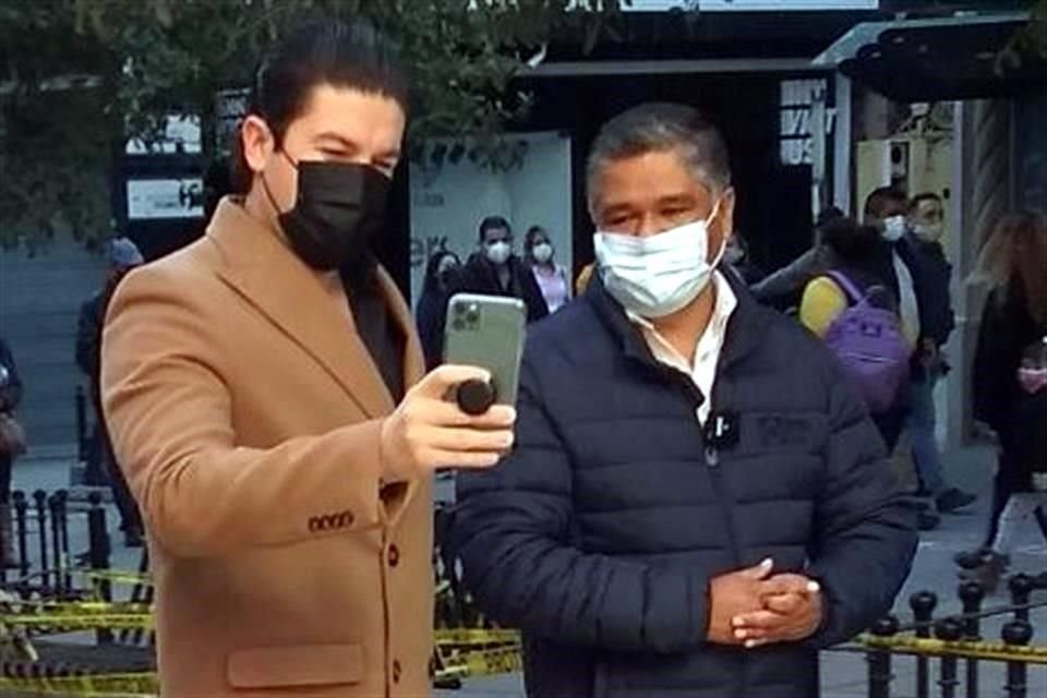 El Senador panista, Víctor Fuentes, y el precandidato a la Gubernatura de Movimiento Ciudadano, Samuel García, lanzaron juntos un reclamo a la medida decretada por el Estado.