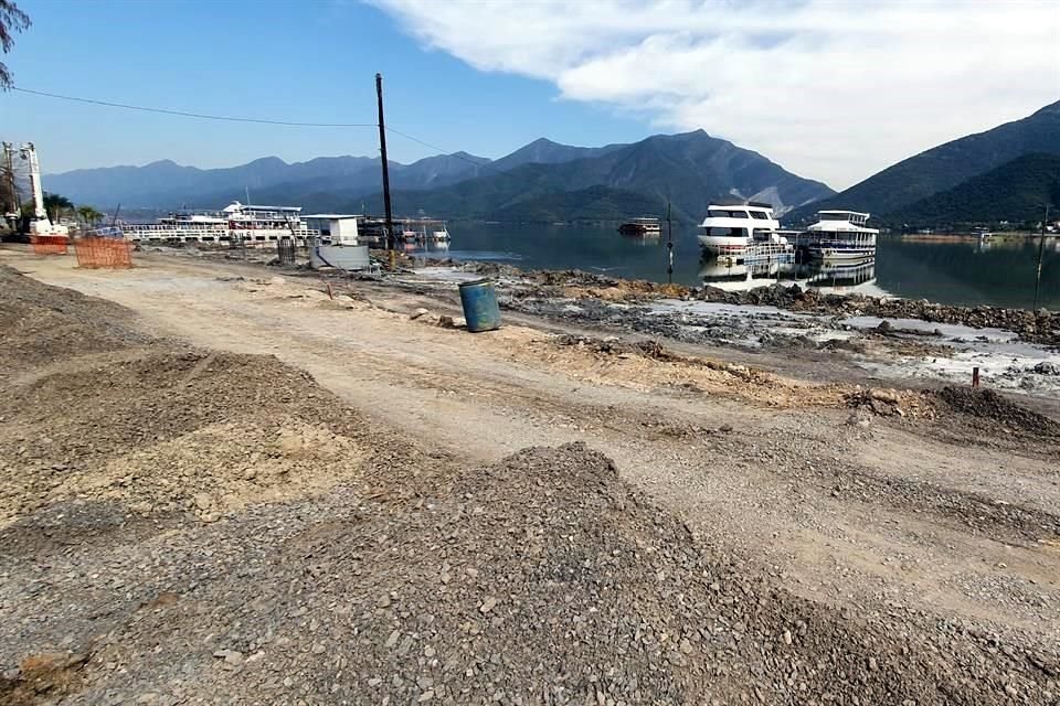 Las obras del Malecón y las restricciones por el Covid-19 tienen 'ahogada' a la Presa La Boca, en Santiago.