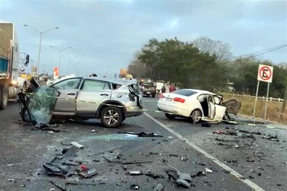 El percance fue reportado a las 7:00 horas sobre el kilómetro 215, en Montemorelos en los carriles con dirección a Allende.