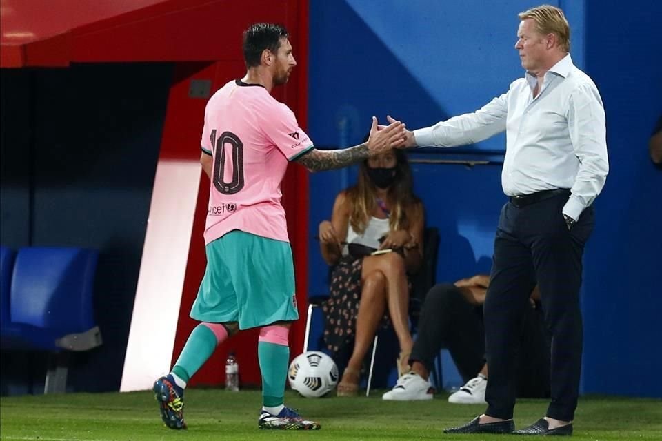 Lionel Messi externó su apoyo a Ronald Koeman, que no ha tenido un gran arranque con el Barcelona.