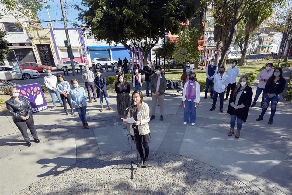 Pedro Kumamoto encabezÓ esta mañana una rueda de prensa del partido Futuro para destapar a los aspirantes a las precandidaturas en miras de las próximas elecciones.