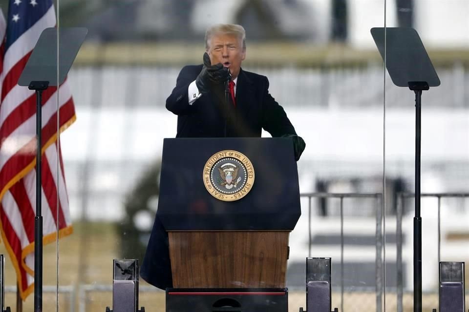 El Presidente estadounidense presidió un mitin en Washington, D.C.