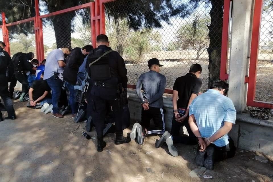 Los detenidos se encuentran a disposición de la FGR.