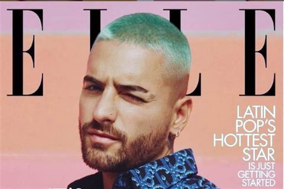 Maluma es el primer hombre en protagonizar en solitario la portada la versión estadounidense de la revista ELLE.