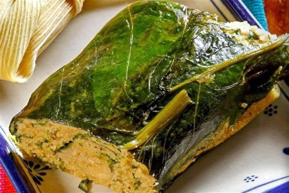 Tamal de acelgas.