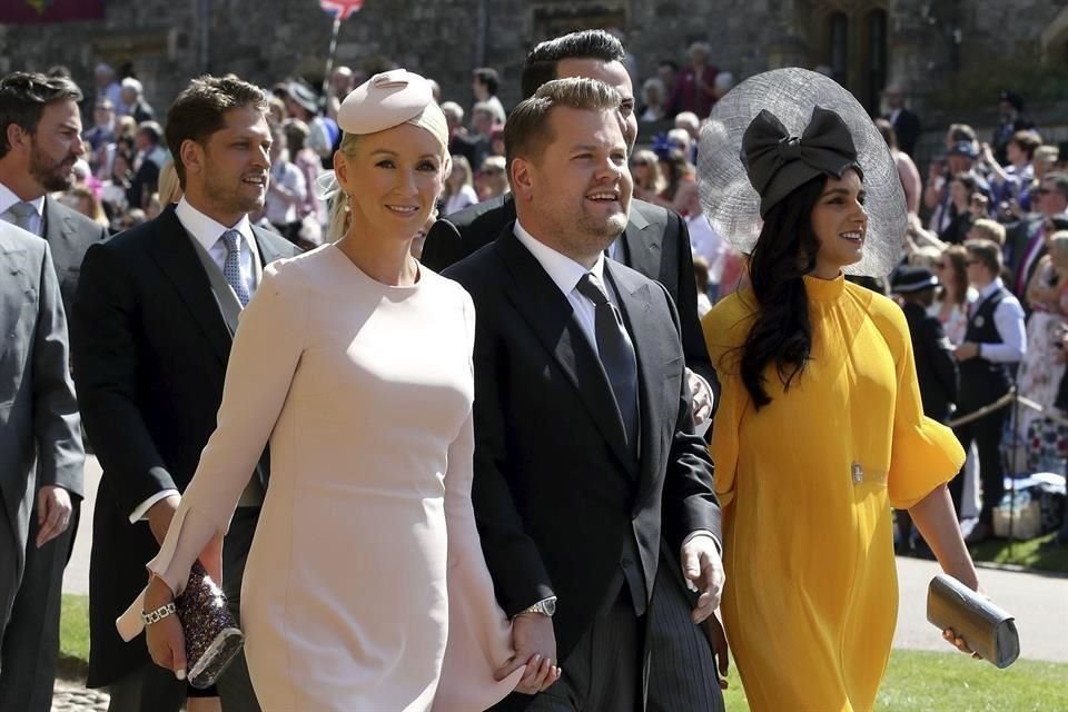 El presentador de Late Late Show , de 42 años, fue uno de los invitados a la boda real de Harry y Meghan en 2018.