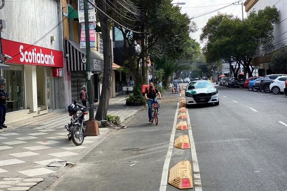A raíz del dialogo, el primer tramo de la ciclovía ya no es invadido.