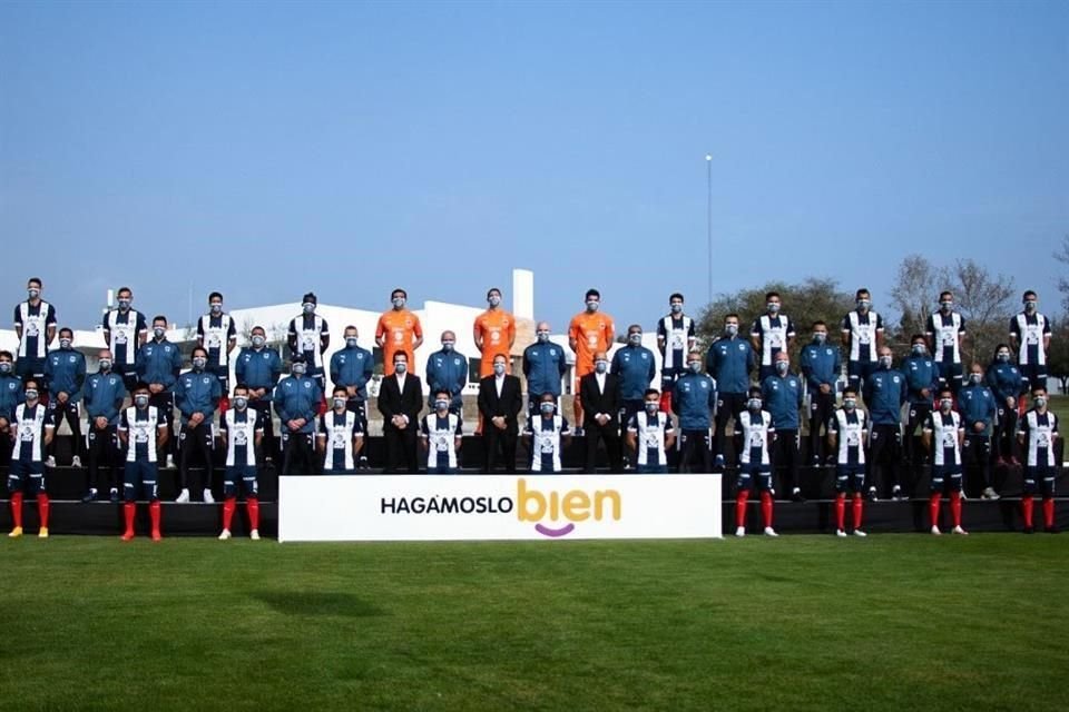 El Monterrey se tomó la foto oficial del Torneo Guardianes 2021.