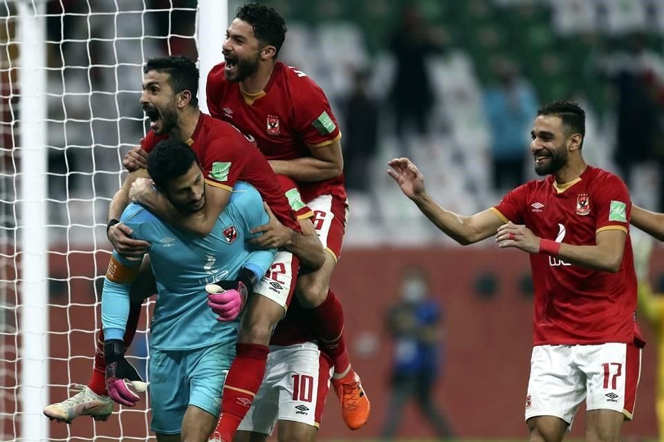 Así festejó el cuadro egipció tras llevarse la serie de penales.