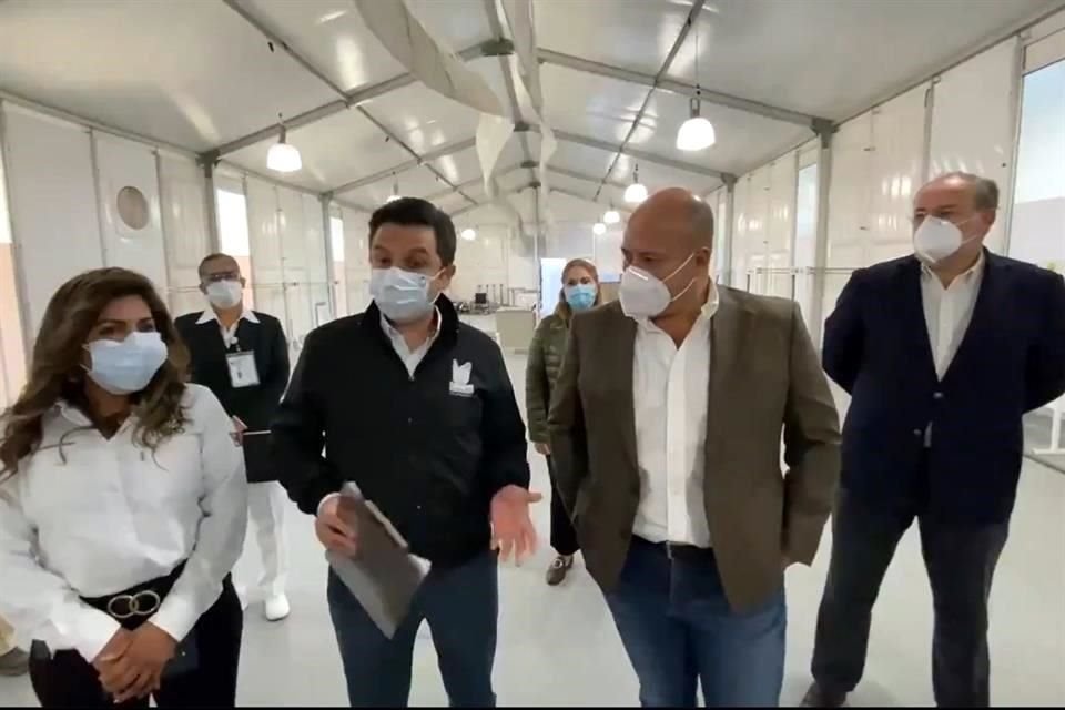 Zoé Robledo, visitó Jalisco, en específico, el Hospital 110, que es de los que más presión ha tenido durante la emergencia sanitaria.