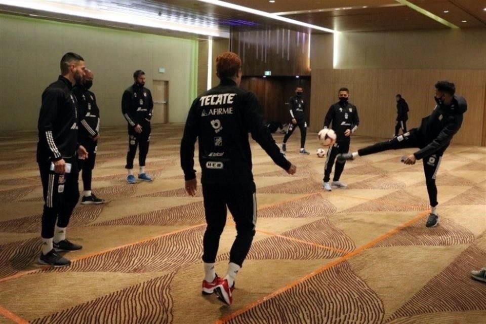 Los Tigres sostuvieron este mediodía una sesión con el preparador físico Guillermo Orta.
