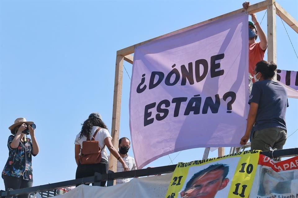 También aprovecharon para exigir la localización de otras y otros desaparecidos.