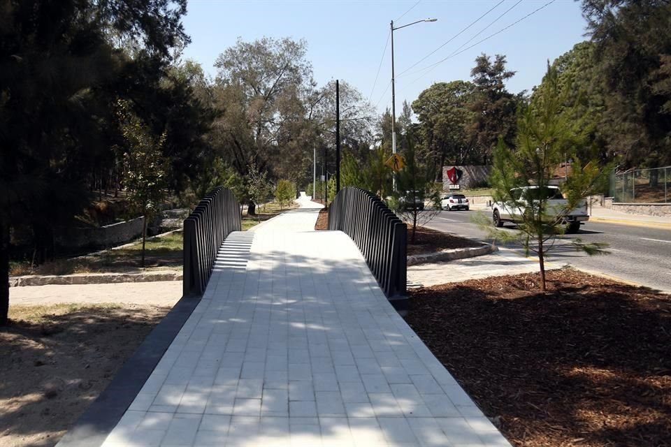 El parque lineal que se extiende en Avenida Patria desde Acueducto hasta Américas.