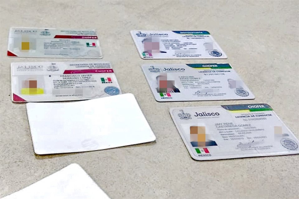Estas son algunas de las licencias falsas detectadas.