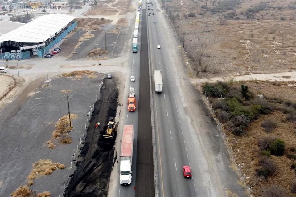 El tramo ha avanzado y se encuentra actualmente en el kilómetro 20.