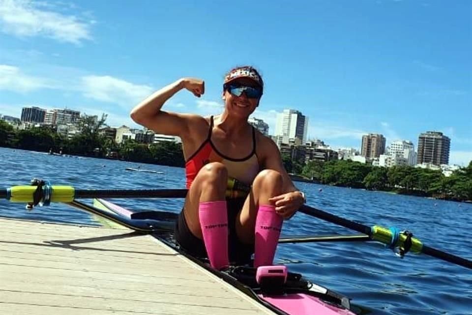 Kenia Lechuga, en la Laguna de Freitas.