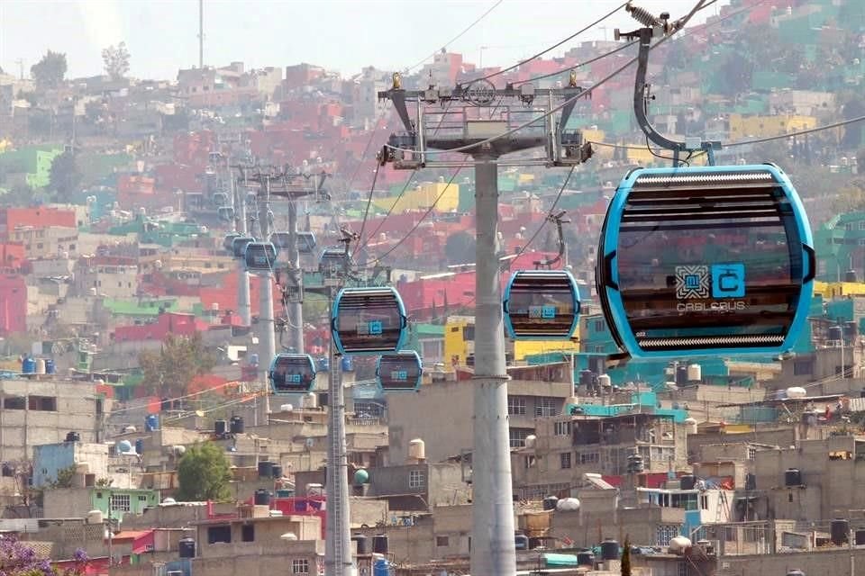 El Cablebús beneficia a los habitantes de las zonas altas de la Alcaldía Gustavo A. Madero.
