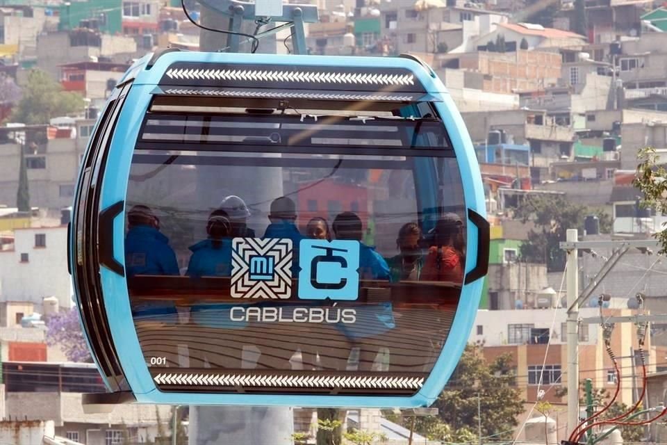 El Cablebús reduce el tiempo de traslado en tierra de 20 a 5 minutos entre Cuautepec e Indios Verdes.
