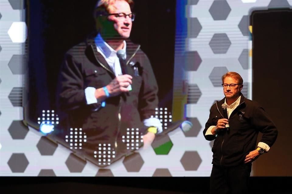 Andrés Roemer, cofundador del Festival Ciudad de las Ideas, durante una conferencia en Guadalajara en 2019.