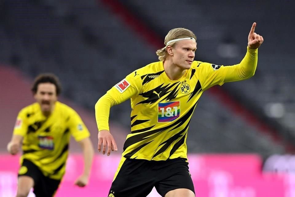Erling Haaland anotó doblete en los primeros 10 minutos del juego, pero no pudieron mantener la ventaja.