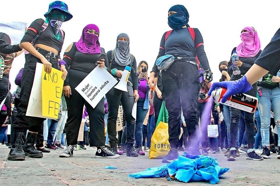 La marcha del 8M del año pasado marcó un hito para el movimiento feminista de Nuevo León.