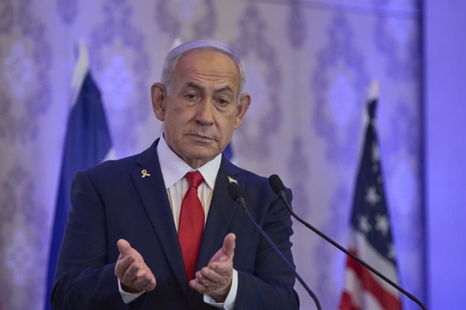 El Primer Ministro de Israel, Benjamin Netanyahu, habla en una conferencia en Jerusalén, el 27 de julio de 2025.
