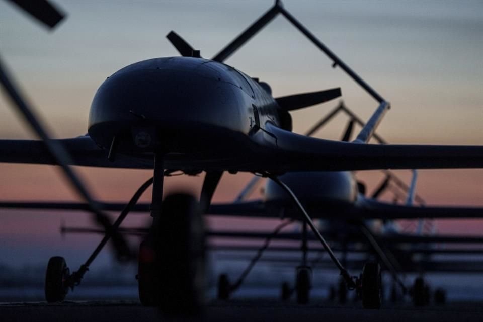 Drones ucranianos antes del despegue, el 28 de febrero del 2025.