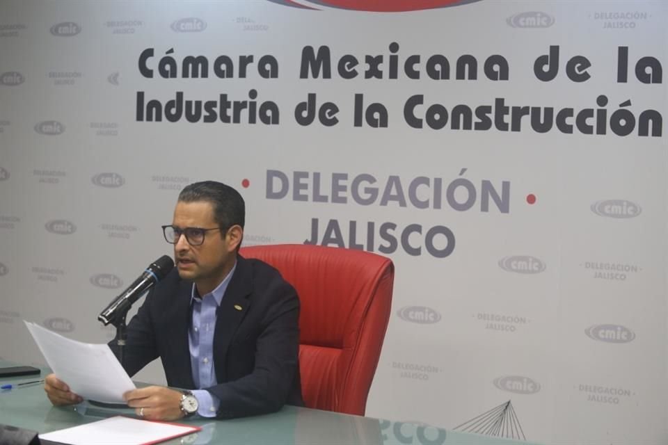 Juan Manuel Chávez, presidente de la Cámara Mexicana de la Industria de la Construcción en Jalisco.
