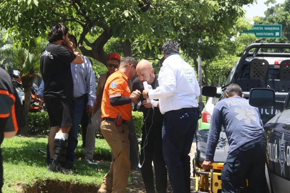 El hecho se registró este lunes en el cruce de la Avenida Américas y la Avenida Circunvalación, en las inmediaciones de la Glorieta Colón.