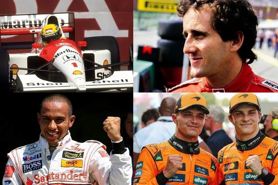 Pilotos como Ayrton Senna, Alain Prost y Lewis Hamilton han pasado por las filas de McLaren, escudería que vive un gran momento con Lando Norris y Oscar Piastri.