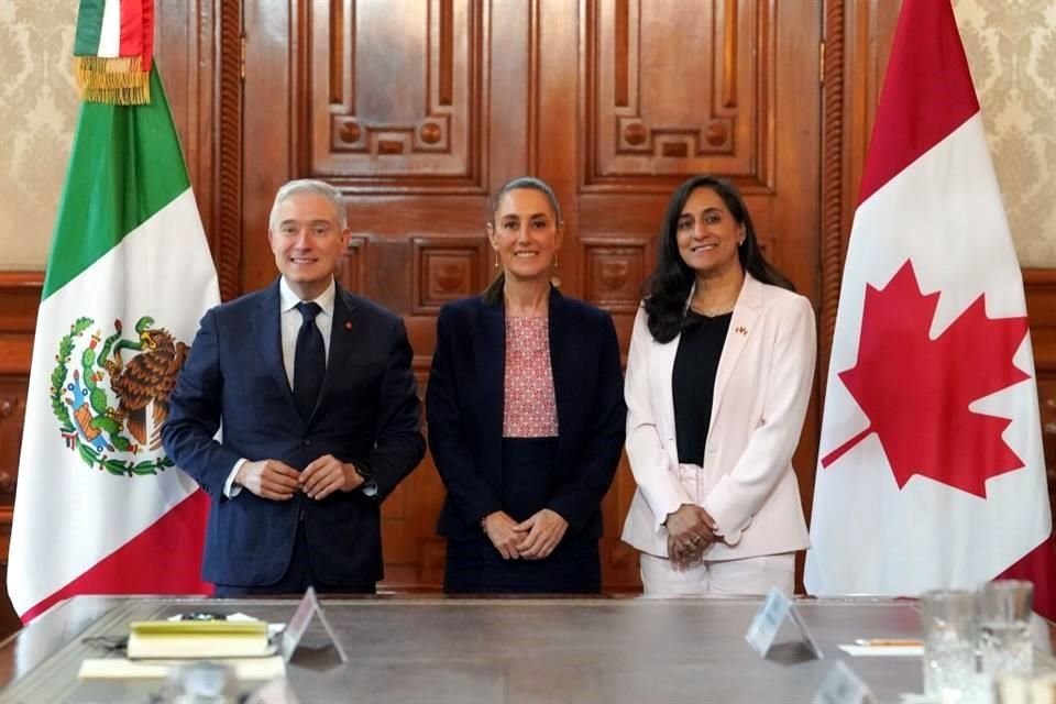 El encuentro de Sheinbaum con los funcionarios canadienses fue a puerta cerrada.