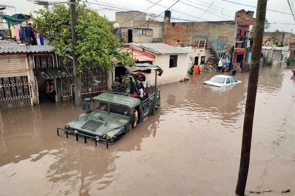 La Colonia Ojo de Agua fue la más afectada por las inundaciones.