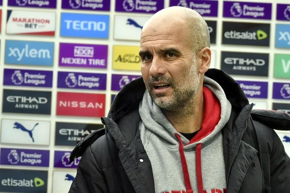 Pep Guardiola pidió a sus jugadores olvidarse del marcador y centrarse en la cancha.