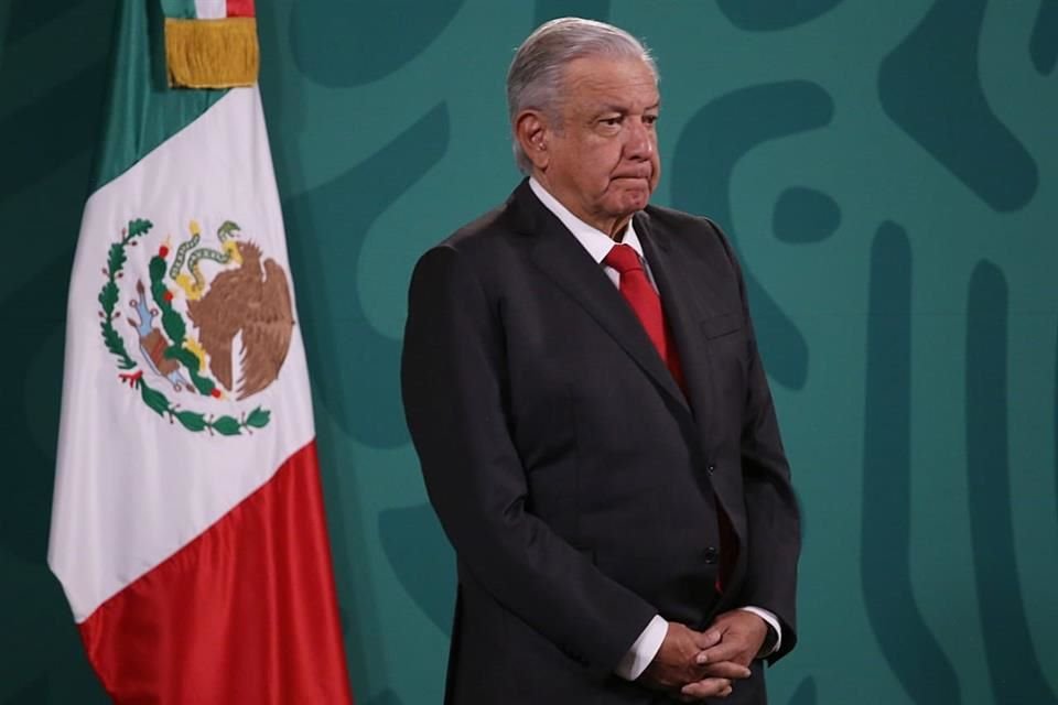 El Presidente Andrés Manuel López Obrador en conferencia matutina.