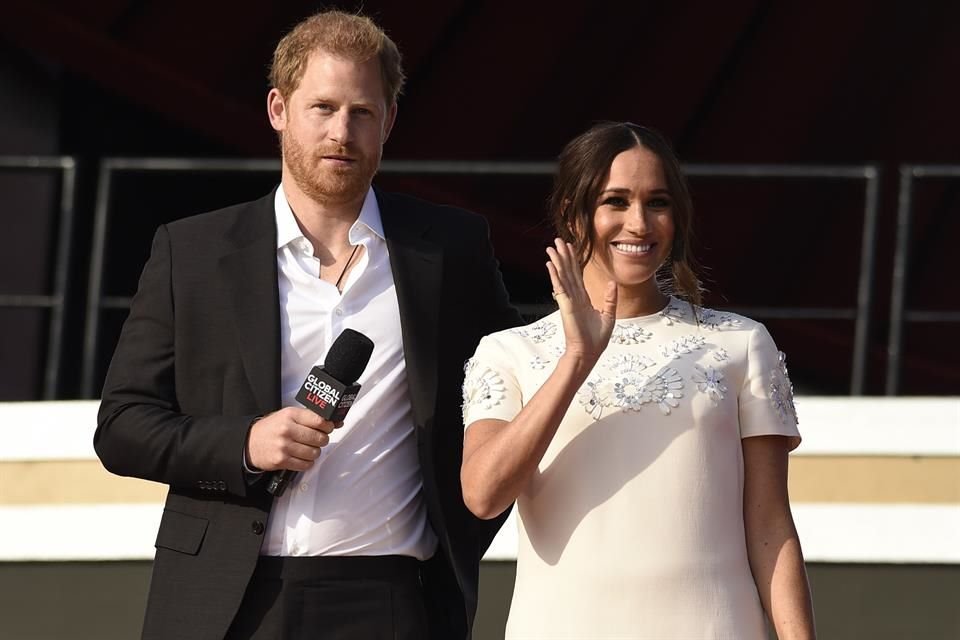 El Prícipe Enrique y Meghan Markle en el concierto Global Citizen Live.