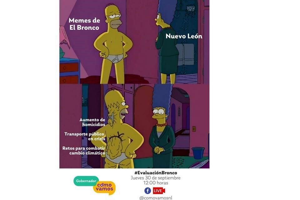 La plataforma utilizó un meme para hacer la invitación a su evaluación del sexenio del Bronco.