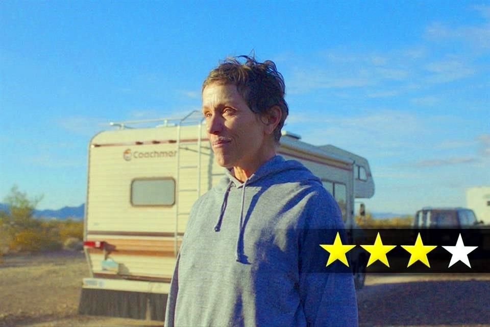 A través de una actuación desgarradora, Frances McDormand logra empatizar con todo tipo de espectador en la cinta 'Nomadland'.