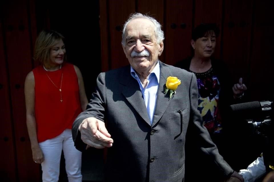 Lectores de García Márquez solían llevarle rosas amarillas a su casa en ocasión de su cumpleaños. La imagen fue tomada el 6 de marzo de 2014.