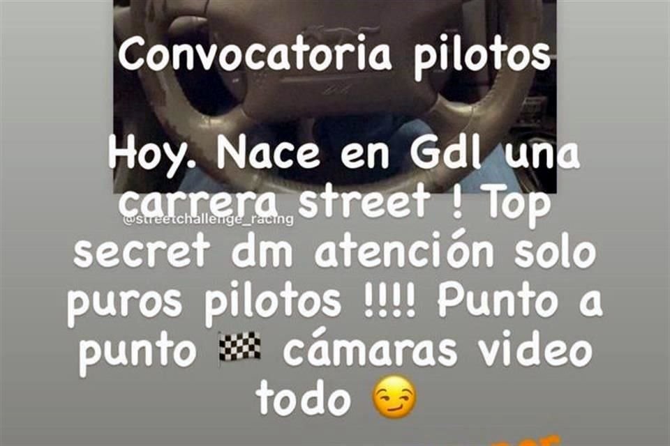 Las convocatorias para los arrancones circulan en grupos y perfiles de redes sociales.