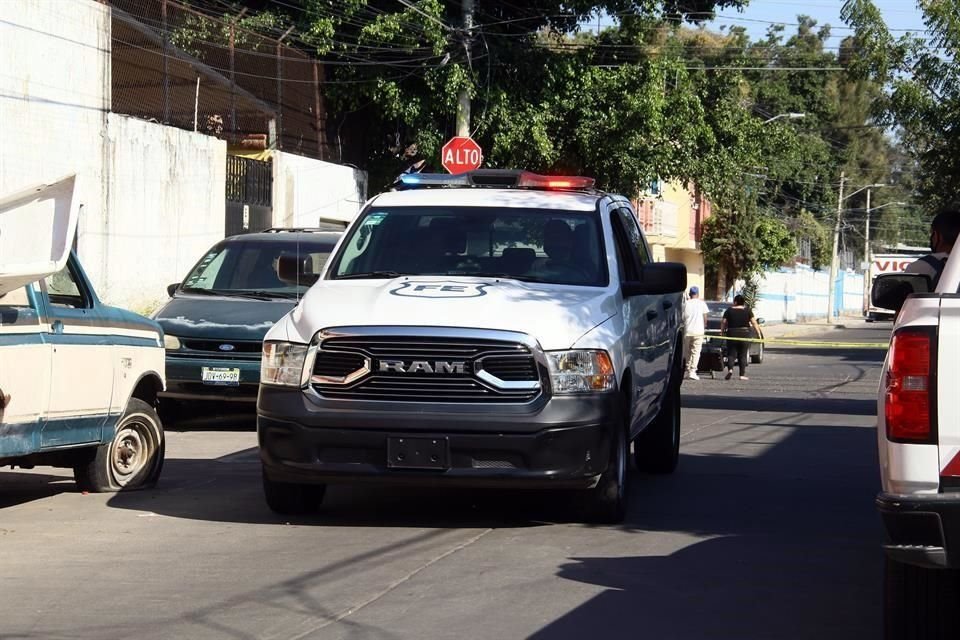 El accidente ocurrió alrededor de las 9:00 horas de hoy en la esquina de las calles Carlota Núñez y Andrés Bello.